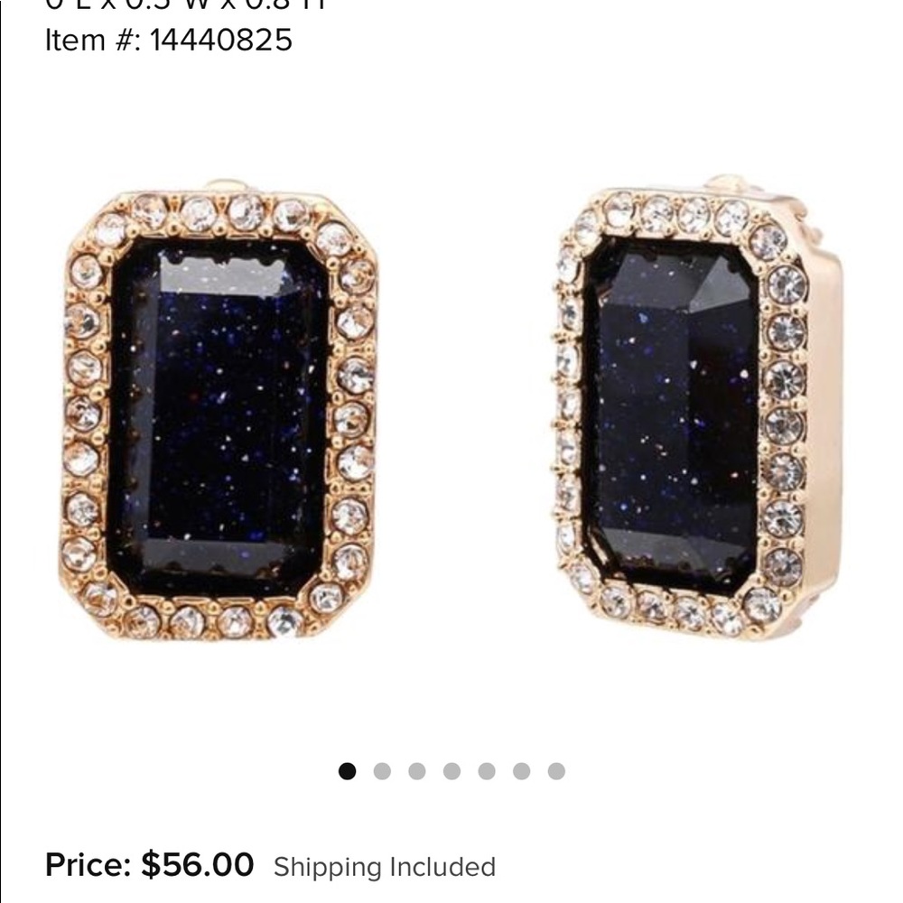 Kate Spade Night Star dreamy dark earrings